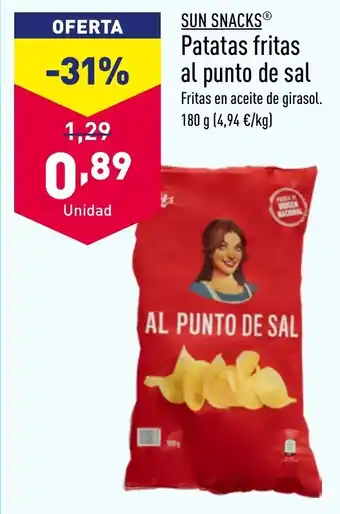 ALDI SUN SNACKSⓇ Patatas fritas al punto de sal oferta