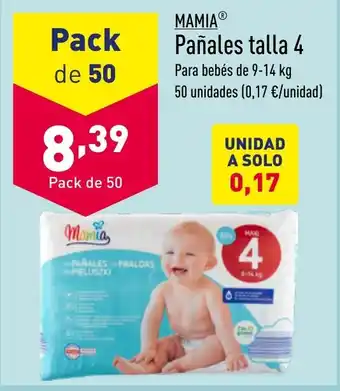 ALDI Pañales talla 4 oferta