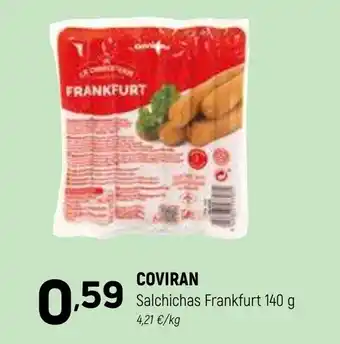 Coviran COVIRAN Salchichas Frankfurt 140 g oferta