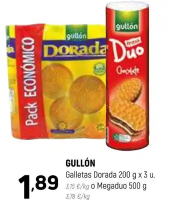 Coviran GULLÓN Galletas Dorada 200 g x 3 u oferta