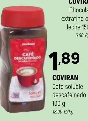 Coviran COVIRAN Café soluble descafeinado oferta