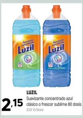 Coviran LUZIL Suavizante concentrado azul clásico o frescor sublime 80 dosis oferta
