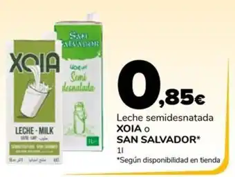 Supeco Leche semidesnatada ΧΟΙΑ Ο SAN SALVADOR* oferta