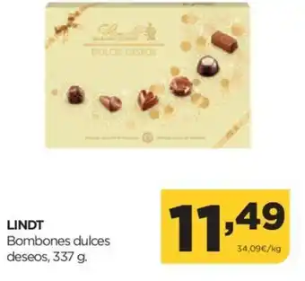 Alimerka LINDT Bombones dulces deseos, 337 g. oferta