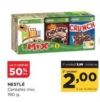 Alimerka NESTLÉ Cereales mix, oferta