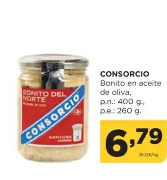 Alimerka CONSORCIO Bonito en aceite de oliva, oferta