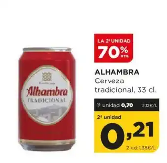 Alimerka ALHAMBRA Cerveza tradicional, 33 cl. oferta