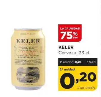 Alimerka KELER Cerveza, 33 cl. oferta