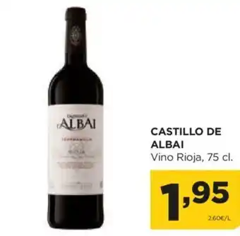 Alimerka CASTILLO DE ALBAI Vino Rioja, 75 cl. oferta