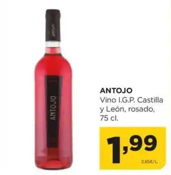 Alimerka ANTOJO Vino I.G.P. Castilla y León, rosado, 75 cl. oferta