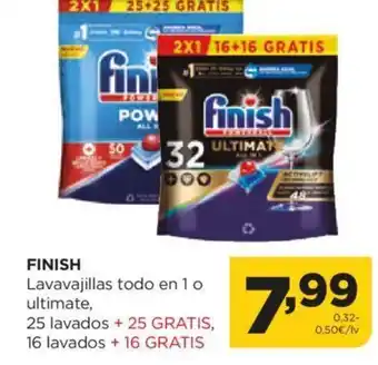 Alimerka FINISH Lavavajillas todo en 1 o ultimate, oferta