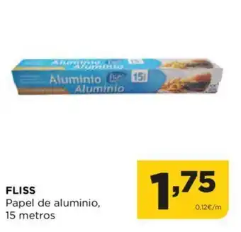 Alimerka FLISS Papel de aluminio, 15 metros oferta