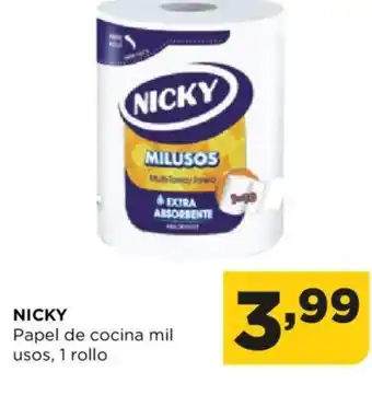 Alimerka NICKY Papel de cocina mil usos, 1 rollo oferta