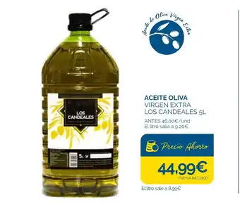 Cash Ecofamilia ACEITE OLIVA VIRGEN EXTRA LOS CANDEALES 5L oferta