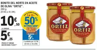E.Leclerc BONITO DEL NORTE EN ACEITE DE OLIVA "ORTIZ". oferta