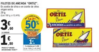 E.Leclerc FILETES DE ANCHOA "ORTIZ". oferta