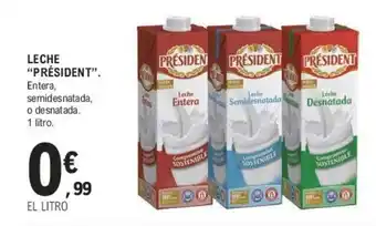E.Leclerc LECHE "PRÉSIDENT". oferta