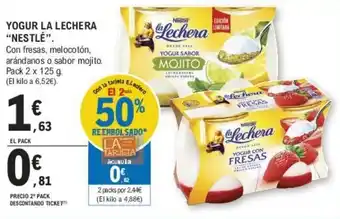E.Leclerc YOGUR LA LECHERA "NESTLÉ". oferta