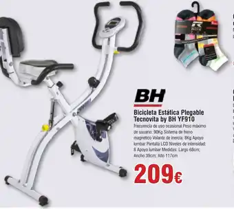 FROIZ Bicicleta Estática Plegable Tecnovita by BH YF910 oferta