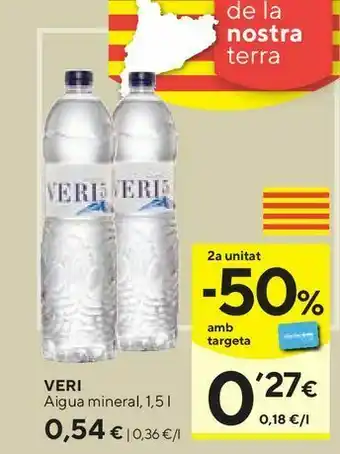 Caprabo Agua mineral veri oferta