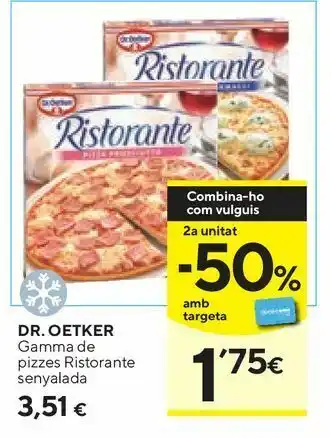 Caprabo Pizza congelada ristorante oferta