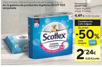 Caprabo Papel higiénico scottex oferta