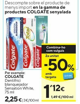 Caprabo Dentífrico colgate oferta