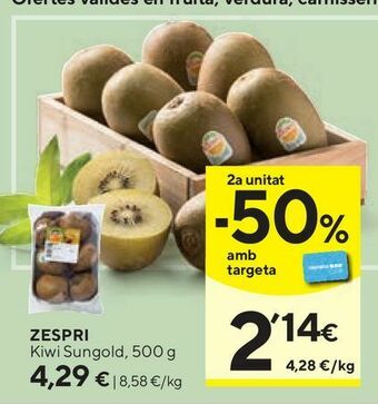 Caprabo Kiwis zespri oferta