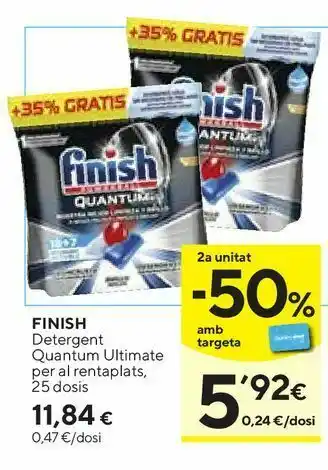 Caprabo Detergente quantum finish oferta