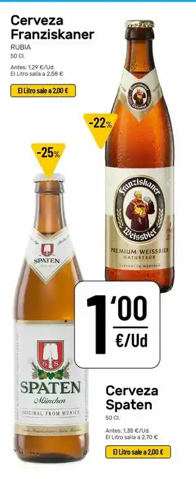 AhorraMas Cerveza franziskaner oferta