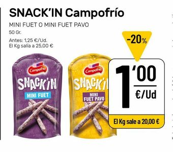 AhorraMas Fuet campofrío oferta