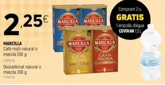 Coviran Marcilla Cafe molt natural o mescla 250g oferta