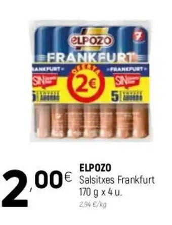 Coviran Elpozo Salsitxes Frankfurt 170g x 4u oferta