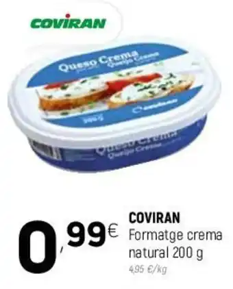 Coviran Coviran Formatge crema natural 200g oferta