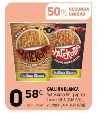 Coviran Gallina Blanca Yatekomo 59g oferta