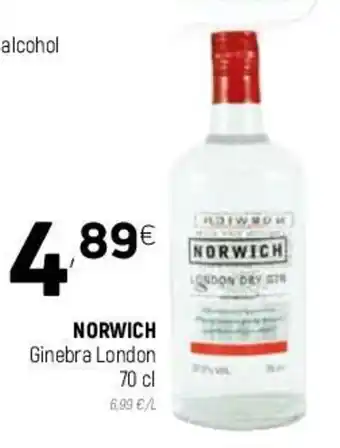 Coviran Norwich Ginebra London 70cl oferta