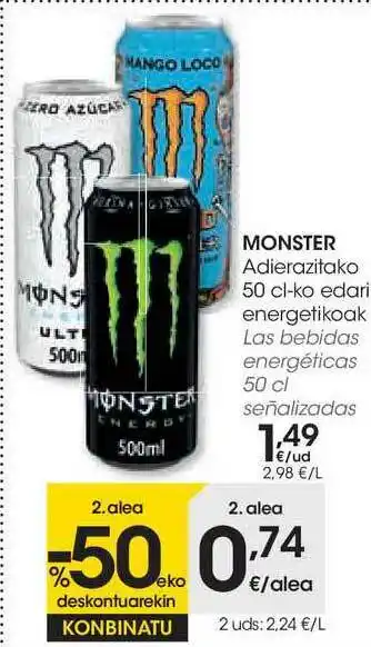Eroski Monster 50cl oferta