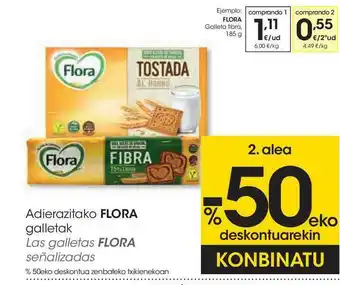 Eroski Adierazitako Flora Galletak 185g oferta