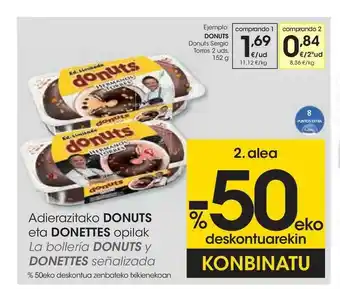 Eroski Adierazitako Donuts Eta Donettes Opilak oferta