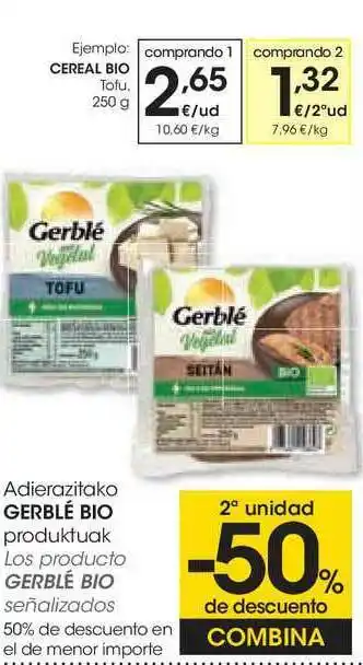 Eroski Gerblé Bio 250g oferta