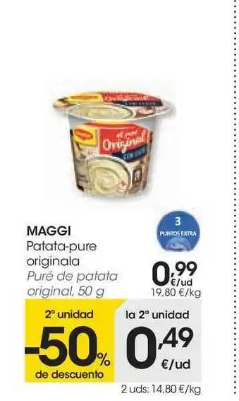 Eroski Maggi Patata-pure 50g oferta