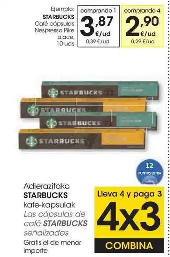 Eroski Starbucks oferta