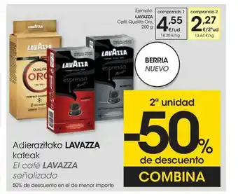 Eroski El Café Lavazza Señalizado oferta