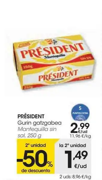Eroski Président Gurin Gatzgabea 250g oferta