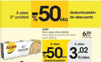 Eroski Albo Atun Argia Oliba-oliotan oferta