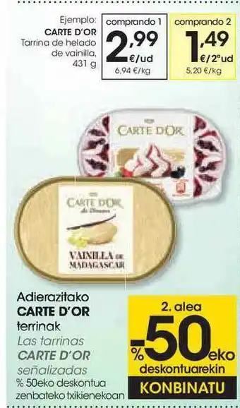 Eroski Carte D'or 431g oferta