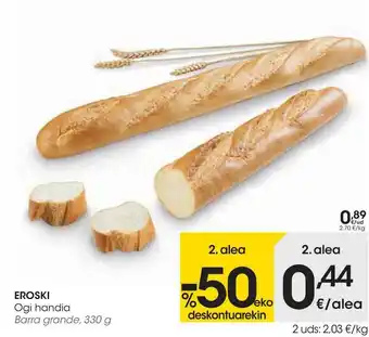 Eroski Eroski Ogi Handia 330g oferta