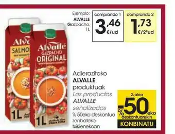 Eroski Adierazitako Alvalle oferta