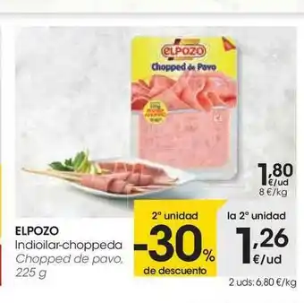 Eroski Elpozo Indioilar-choppeda 225g oferta