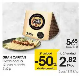 Eroski Gran Capitán Gazta Ondua 340g oferta